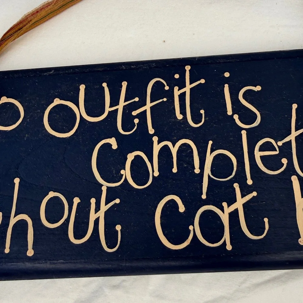 Hand Painted Wood Sign 
